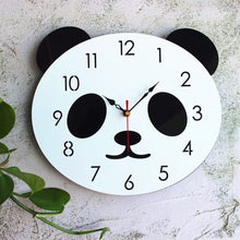Load image into Gallery viewer, Cartoon Wall Clock Acrylic Clock Panda Simple Home Wall Clock, Panda Wall Clock