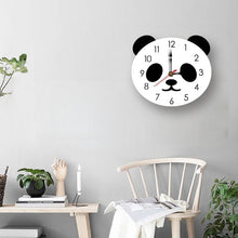 Load image into Gallery viewer, Cartoon Wall Clock Acrylic Clock Panda Simple Home Wall Clock, Panda Wall Clock