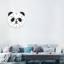 Load image into Gallery viewer, Cartoon Wall Clock Acrylic Clock Panda Simple Home Wall Clock, Panda Wall Clock