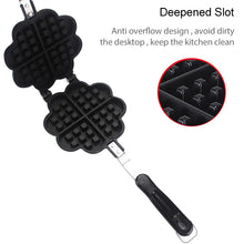 Load image into Gallery viewer, Non-stick Metal Waffle Maker Mould, Waffle Maker Mould