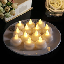 Load image into Gallery viewer, 12 PCS  Waterproof Candles SPA Shower Water Decorative Candle Lights LED Floating Candles, Warm White Light, Cool White Light, Yellow Light