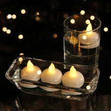 Load image into Gallery viewer, 12 PCS  Waterproof Candles SPA Shower Water Decorative Candle Lights LED Floating Candles, Warm White Light, Cool White Light, Yellow Light