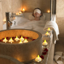 Load image into Gallery viewer, 12 PCS  Waterproof Candles SPA Shower Water Decorative Candle Lights LED Floating Candles, Warm White Light, Cool White Light, Yellow Light