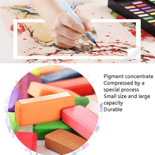 Load image into Gallery viewer, 36 Colors Solid Watercolor Paint Children Sketch Watercolor, Black Tin Box, Blue, Pink, Black