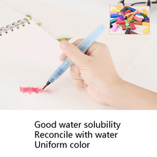 Load image into Gallery viewer, 36 Colors Solid Watercolor Paint Children Sketch Watercolor, Black Tin Box, Blue, Pink, Black