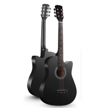 Load image into Gallery viewer, Folk Acoustic Guitar Beginner Training And Teaching Stringed Instruments, 41 Inch (Black), 41 Inch (Log Color), 41 Inch (Blue), 41 Inch (Sunset Yellow), 38 Inch (Black), 38 Inch (Log color), 38 Inch (Blue), 38 Inch (Sunset Color), 38 Inch (Brown)      ...