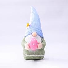 Load image into Gallery viewer, 2 PCS Easter Pink Ears Plaid Bunny Dwarf Doll Elf Doll Ornaments Home Decoration Products