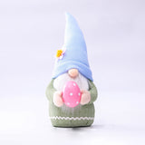 2 PCS Easter Pink Ears Plaid Bunny Dwarf Doll Elf Doll Ornaments Home Decoration Products