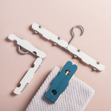 Load image into Gallery viewer, Travel Foldable Portable Clothes Hanger Household Anti-Skid And Windproof Clothes Hanger, Dark Blue, Pink, Off-white, Light Green