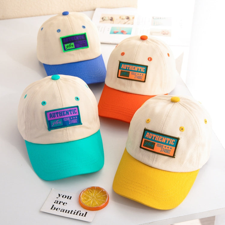 C0465 Letter Embroidery Pattern Spring Thin Children Baseball Cap Peak Cap Sunscreen Hat