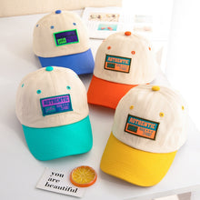Load image into Gallery viewer, C0465 Letter Embroidery Pattern Spring Thin Children Baseball Cap Peak Cap Sunscreen Hat