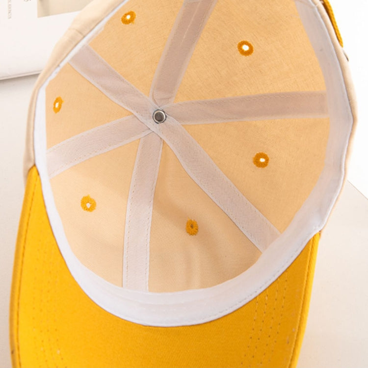 C0465 Letter Embroidery Pattern Spring Thin Children Baseball Cap Peak Cap Sunscreen Hat