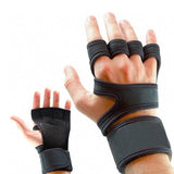 Half-Finger Sports Gloves Non-Slip Silicone Fitness Equipment Gloves Sports Compression Wristbands