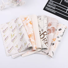 Load image into Gallery viewer, 100 Sheets / Pack Cake Greaseproof Paper Baking Packaging Plate Paper Hamburger Paper, Colour: Classical Newspaper, Classical Newspaper, Color Pastry, Orange Tower, White English, Coffee English, Wheat English, Pure White, Thick Kraft Paper, Gray Tower...