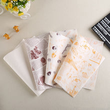 Load image into Gallery viewer, 100 Sheets / Pack Cake Greaseproof Paper Baking Packaging Plate Paper Hamburger Paper, Colour: Classical Newspaper, Classical Newspaper, Color Pastry, Orange Tower, White English, Coffee English, Wheat English, Pure White, Thick Kraft Paper, Gray Tower...
