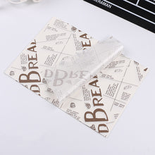 Load image into Gallery viewer, 100 Sheets / Pack Cake Greaseproof Paper Baking Packaging Plate Paper Hamburger Paper, Colour: Classical Newspaper, Classical Newspaper, Color Pastry, Orange Tower, White English, Coffee English, Wheat English, Pure White, Thick Kraft Paper, Gray Tower...