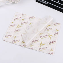 Load image into Gallery viewer, 100 Sheets / Pack Cake Greaseproof Paper Baking Packaging Plate Paper Hamburger Paper, Colour: Classical Newspaper, Classical Newspaper, Color Pastry, Orange Tower, White English, Coffee English, Wheat English, Pure White, Thick Kraft Paper, Gray Tower...