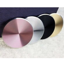Load image into Gallery viewer, 10 PCS CD Texture Aluminum Alloy Magnetic Sheet Magnetic Patch Set For Car Phone Holder, With Alcohol Cotton Sheet And Protective Film, Black, Silver, Tyrant Gold, Rose Gold