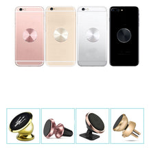Load image into Gallery viewer, 10 PCS CD Texture Aluminum Alloy Magnetic Sheet Magnetic Patch Set For Car Phone Holder, With Alcohol Cotton Sheet And Protective Film, Black, Silver, Tyrant Gold, Rose Gold