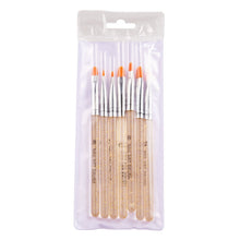 Load image into Gallery viewer, 7 In 1 Phototherapy Pen Round Head Line Pen Transparent Rod Painted Pen Drawing Pen Nail Art Brush Tool, Gold Power, Silver Power