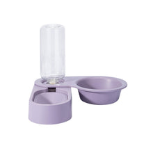 Load image into Gallery viewer, Pet Supplies Dog Cat Food Bowl Folding Rotating Double Bowl, Green Without Bowl, Purple Without Bowl, Pink Without Bowl, Gray Without Bowl, Green With Bowl, Purple With Bowl, Pink With Bowl, Gray With Bowl