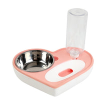 Load image into Gallery viewer, Pet Bowl Love And Moisture-Proof Mouth Dual-Use Bowl Cat Automatic Water Bowl, Blue, Grey, Pink