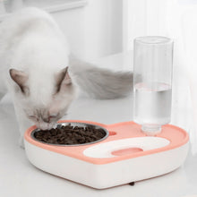 Load image into Gallery viewer, Pet Bowl Love And Moisture-Proof Mouth Dual-Use Bowl Cat Automatic Water Bowl, Blue, Grey, Pink