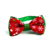 Load image into Gallery viewer, 5 PCS Christmas Holiday Pet Cat Dog Collar Bow Tie Adjustable Neck Strap Cat Dog Grooming Accessories Pet Product
