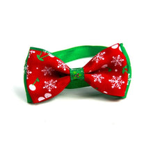 Load image into Gallery viewer, 5 PCS Christmas Holiday Pet Cat Dog Collar Bow Tie Adjustable Neck Strap Cat Dog Grooming Accessories Pet Product