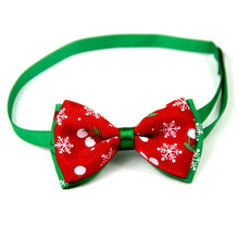 Load image into Gallery viewer, 5 PCS Christmas Holiday Pet Cat Dog Collar Bow Tie Adjustable Neck Strap Cat Dog Grooming Accessories Pet Product