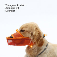 Load image into Gallery viewer, Dog Mouth Cover Anti-Bite Mesh Dog Mouth Cover Medium And Large Dogs Anti-Drop Mask, XXS, XS, S, M, L, XL