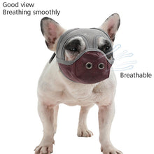 Load image into Gallery viewer, Bulldog Mouth Cover Flat Face Dog Anti-Eat Anti-Bite Drinkable Water Mouth Cover, S, M, L