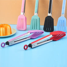 Load image into Gallery viewer, Kitchen Food Tongs Hotel Steak Tongs Insulated Long-Handled Bread Tongs Barbecue Clip Barbecue Clip, Bread Clip(Blue), Bread Clip(Black), Bread Clip(Purple), Bread Clip(Pink), Bread Clip(Red)