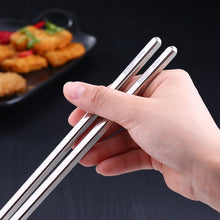 Load image into Gallery viewer, 1 Pair Extended Chopsticks Stainless Steel Non-Slip Anti-Scalding Long Chopsticks Noodle Chopsticks Hot Pot Chopsticks, 36cm