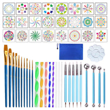 Load image into Gallery viewer, 53 PCS Mandala Drawing Tool With Storage Bag, Drawing Tool