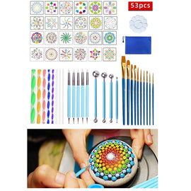 53 PCS Mandala Drawing Tool With Storage Bag, Drawing Tool