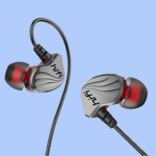 Load image into Gallery viewer, In-Ear Earphone Bass Mobile Phone Game Sports Wired Headset, Black, Silver