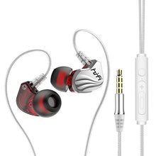 Load image into Gallery viewer, In-Ear Earphone Bass Mobile Phone Game Sports Wired Headset, Black, Silver