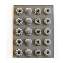 Load image into Gallery viewer, Silicone Cake Mold 25 Grid Fudge Hard Candy Silicone Biscuit Mold, Fruit, Donuts