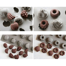 Load image into Gallery viewer, Silicone Cake Mold 25 Grid Fudge Hard Candy Silicone Biscuit Mold, Fruit, Donuts