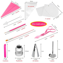 Load image into Gallery viewer, 83 in 1  Cake Decorating Mouth Baking Tool Set Icing And Pastry Coloring Utensils, 83 PCS/Set