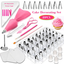 Load image into Gallery viewer, 83 in 1  Cake Decorating Mouth Baking Tool Set Icing And Pastry Coloring Utensils, 83 PCS/Set