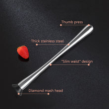 Load image into Gallery viewer, Fruit Crushed Popsicles Crushed Ice Hammer Bartender Mashed Sticks, 23x4x1cm Small, 29.8x4x1.3cm Large