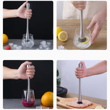 Load image into Gallery viewer, Fruit Crushed Popsicles Crushed Ice Hammer Bartender Mashed Sticks, 23x4x1cm Small, 29.8x4x1.3cm Large