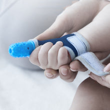 Load image into Gallery viewer, ZT001 Baby Silicone Molar Finger Cots Children Anti-Bite Hand Breathable Thumb Cots Teether Maternal And Baby Products, Pink, Yellow, Red, Blue, Blue Transparent, Red Transparent, Coffee Color-Red, Coffee Color-Purple, Coffee Color-Transparent