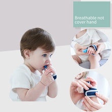 Load image into Gallery viewer, ZT001 Baby Silicone Molar Finger Cots Children Anti-Bite Hand Breathable Thumb Cots Teether Maternal And Baby Products, Pink, Yellow, Red, Blue, Blue Transparent, Red Transparent, Coffee Color-Red, Coffee Color-Purple, Coffee Color-Transparent