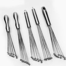 Load image into Gallery viewer, Manual Whisk Stainless Steel Glass Bead Egg Whisk Kitchen Household Hand-Held Baking Tools Type A 12 Inch, Type A 12 Inch, Type A 10 Inch, Type B 12 Inch, Type B 10 Inch, Type C 12 inch, Type C  10 Inch