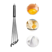 Load image into Gallery viewer, Manual Whisk Stainless Steel Glass Bead Egg Whisk Kitchen Household Hand-Held Baking Tools Type A 12 Inch, Type A 12 Inch, Type A 10 Inch, Type B 12 Inch, Type B 10 Inch, Type C 12 inch, Type C  10 Inch
