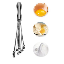 Load image into Gallery viewer, Manual Whisk Stainless Steel Glass Bead Egg Whisk Kitchen Household Hand-Held Baking Tools Type A 12 Inch, Type A 12 Inch, Type A 10 Inch, Type B 12 Inch, Type B 10 Inch, Type C 12 inch, Type C  10 Inch