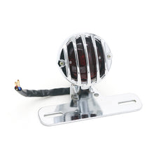 Load image into Gallery viewer, Universal Retro Waning Tail Light Motorcycle Modified Rear Tail Light Brake Light, Black, Silver